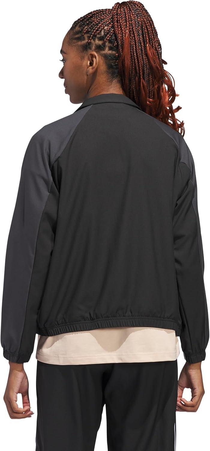 image:imageadidas Womens Crazylite Woven Basketball JacketBlackCarbon