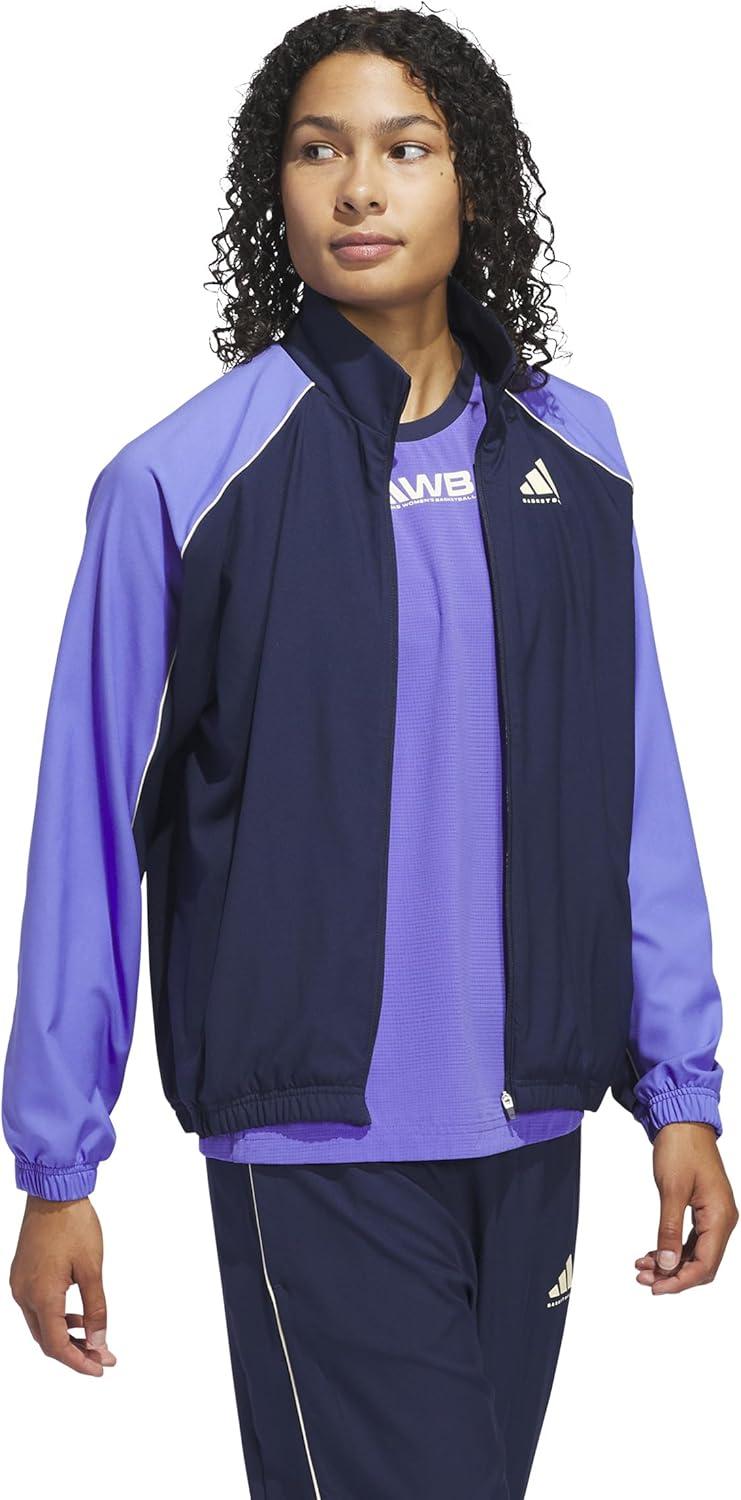 image:imageadidas Womens Crazylite Woven Basketball JacketNight IndigoCobalt Blue