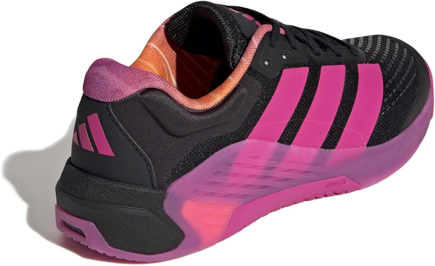 image:imageadidas Womens Dropset 4 Training ShoesBlackSemi Lucid FuchsiaTangerine