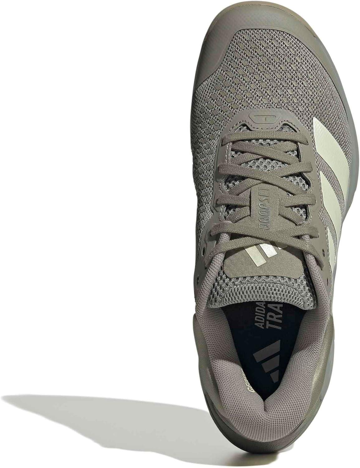 image:imageadidas Womens Dropset 4 Training ShoesSilver PebbleIce Gold MetallicWonder Cargo