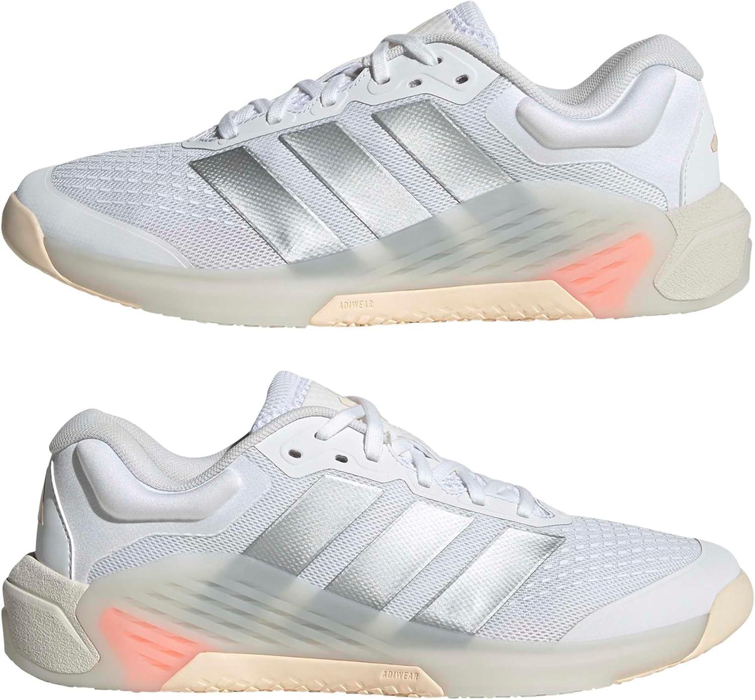 image:imageadidas Womens Dropset 4 Training ShoesWhiteSilver Metallic