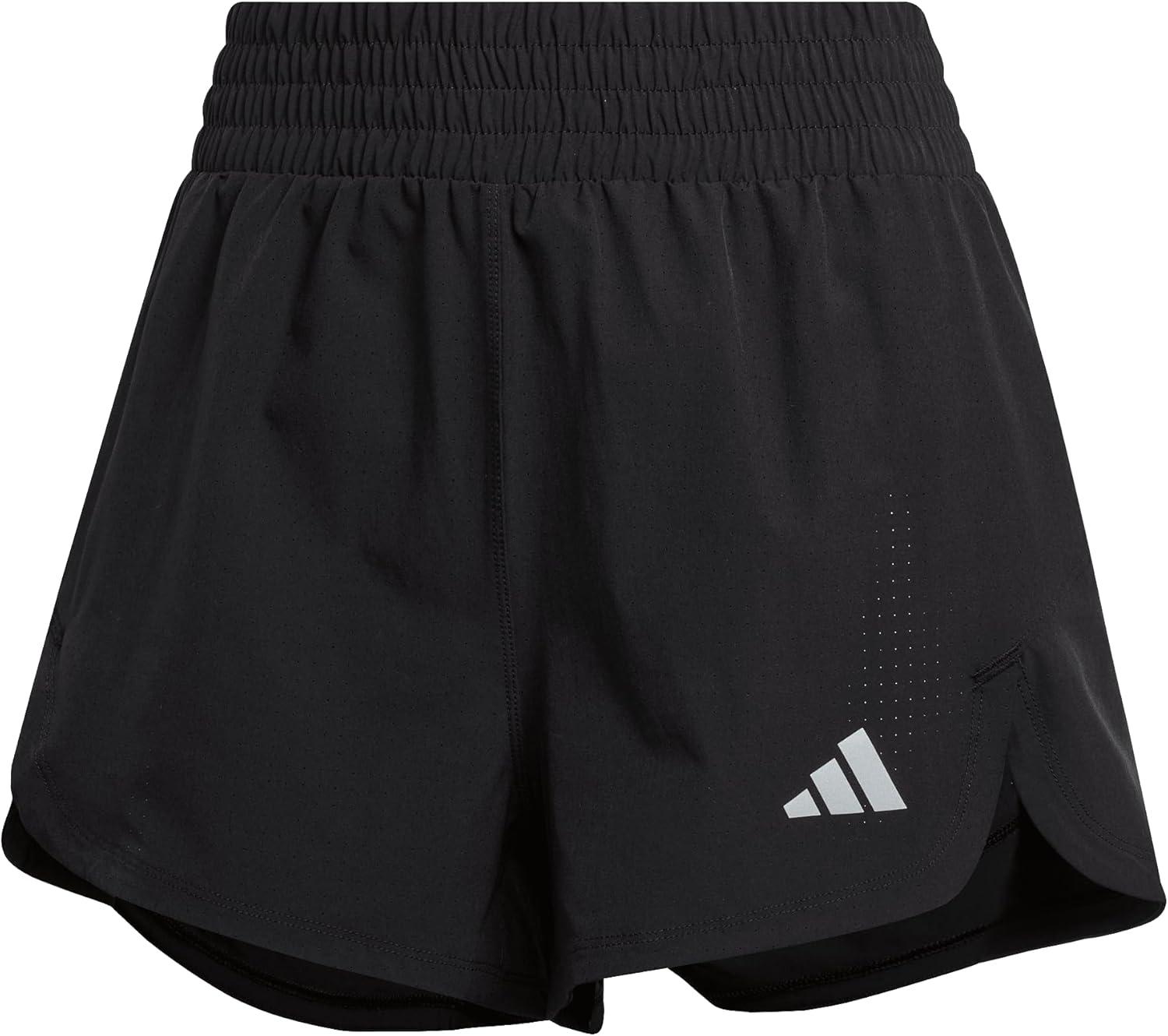 image:imageadidas Womens Racer Pacer Woven ShortsBlack