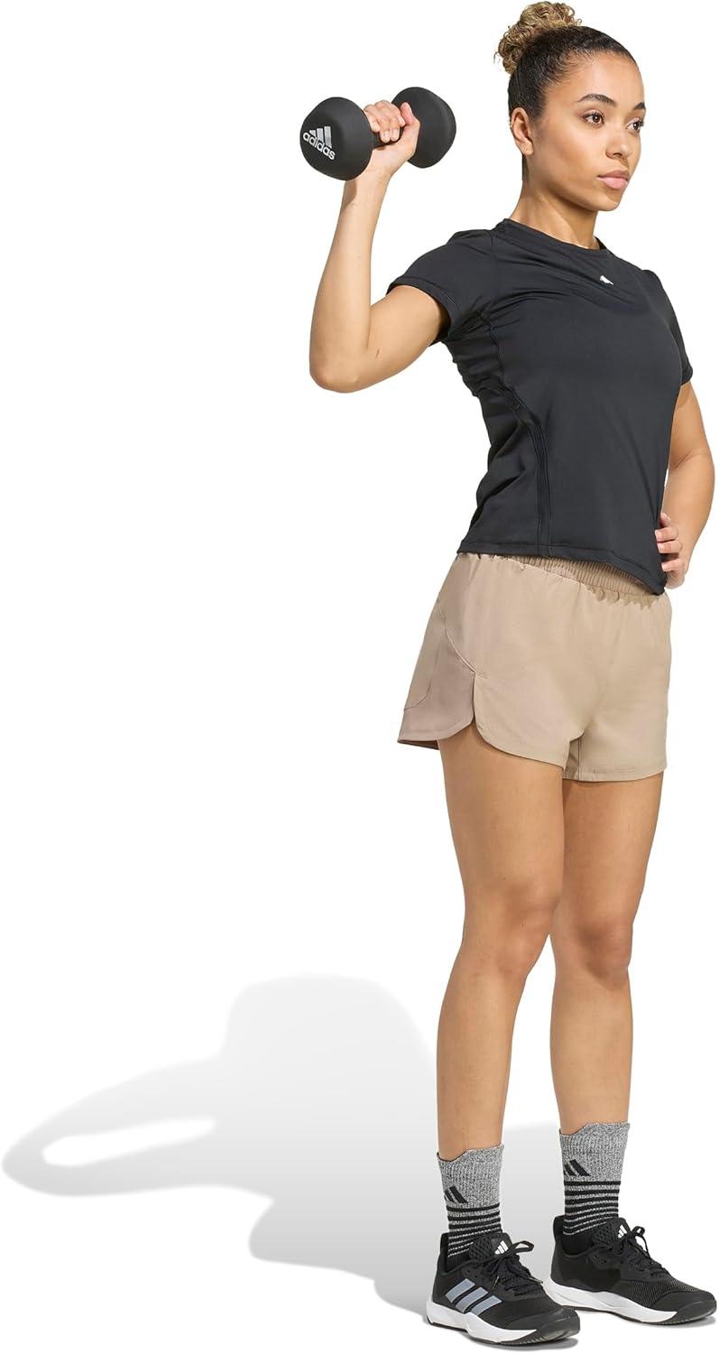 image:imageadidas Womens Racer Pacer Woven ShortsChalky Brown