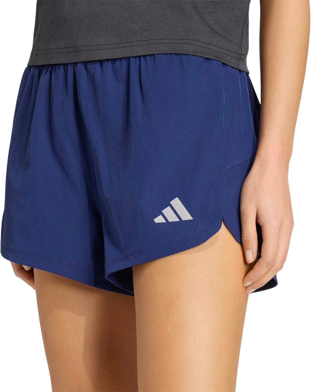 image:imageadidas Womens Racer Pacer Woven ShortsDark Blue