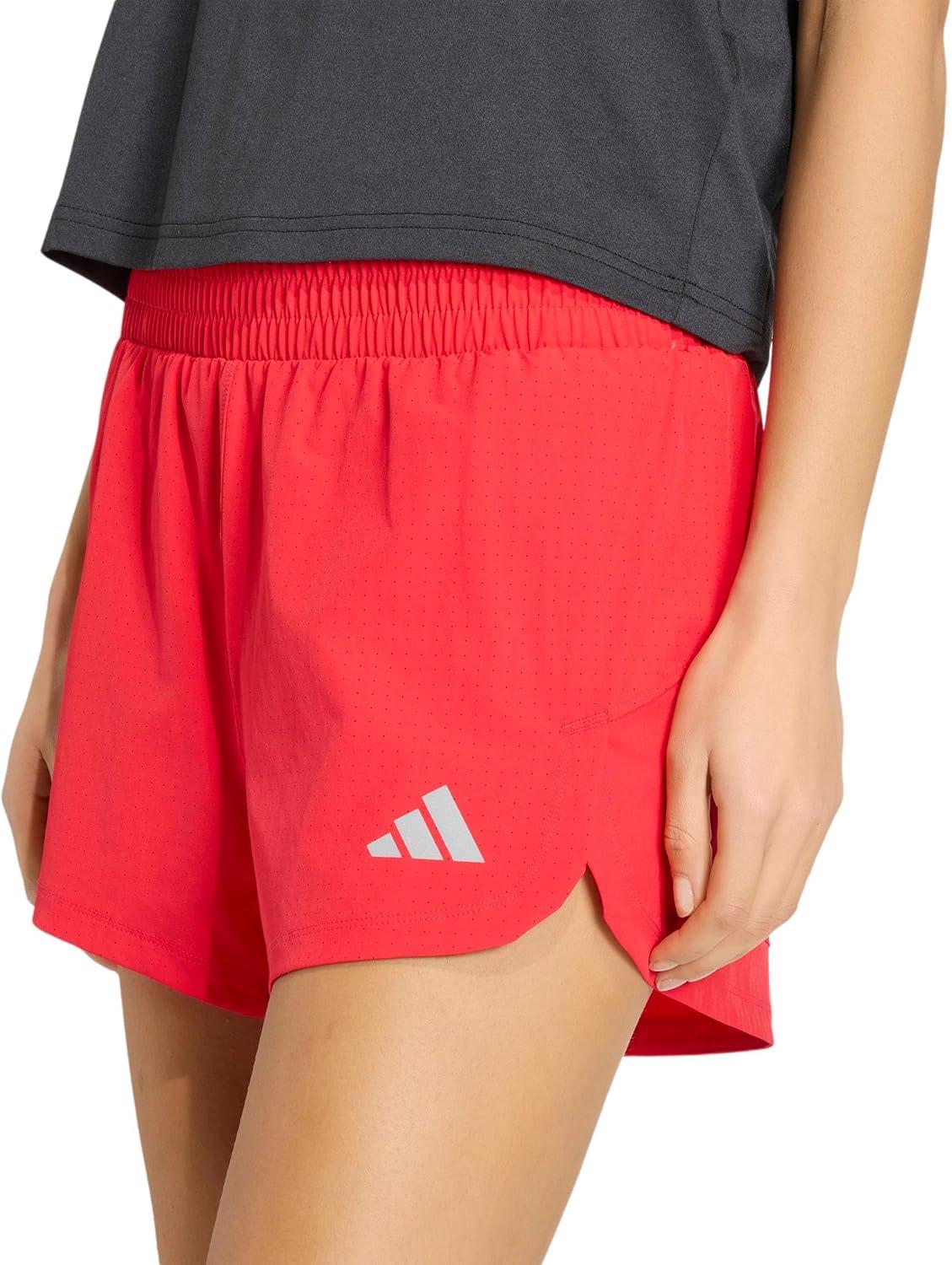 image:imageadidas Womens Racer Pacer Woven ShortsPure Ruby