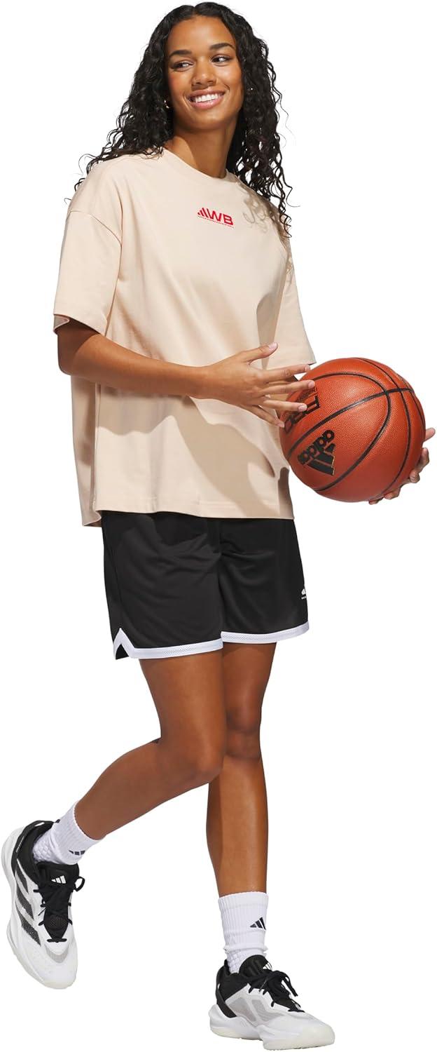 image:imageadidas Womens Select Mesh Basketball ShortsBlackWhite