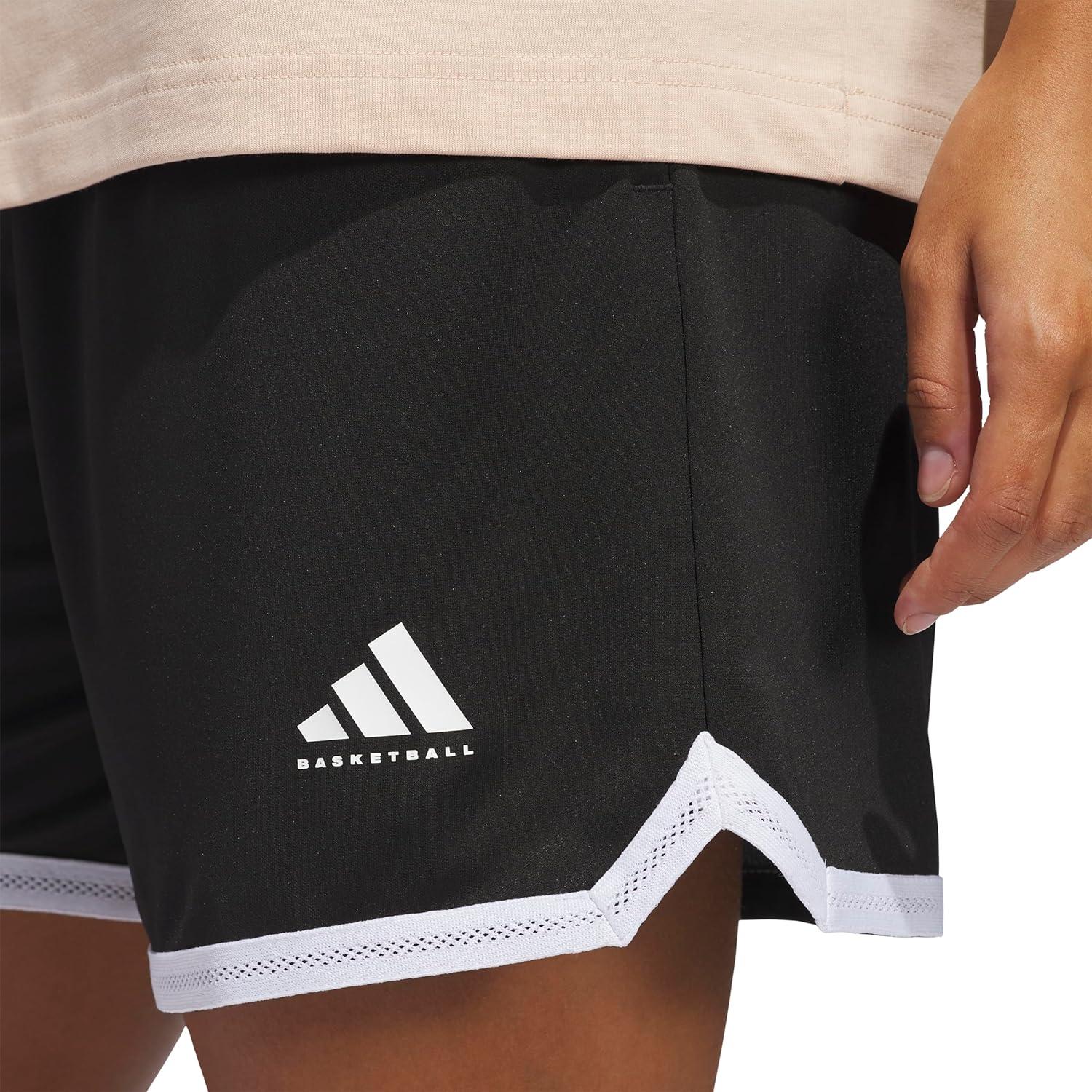 image:imageadidas Womens Select Mesh Basketball ShortsBlackWhite