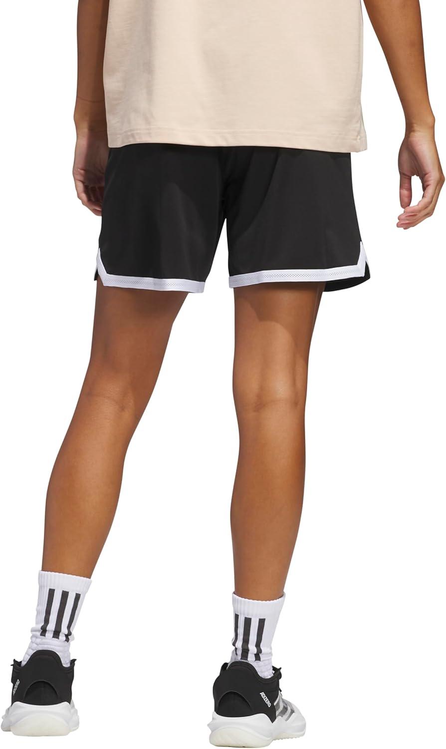 image:imageadidas Womens Select Mesh Basketball ShortsBlackWhite