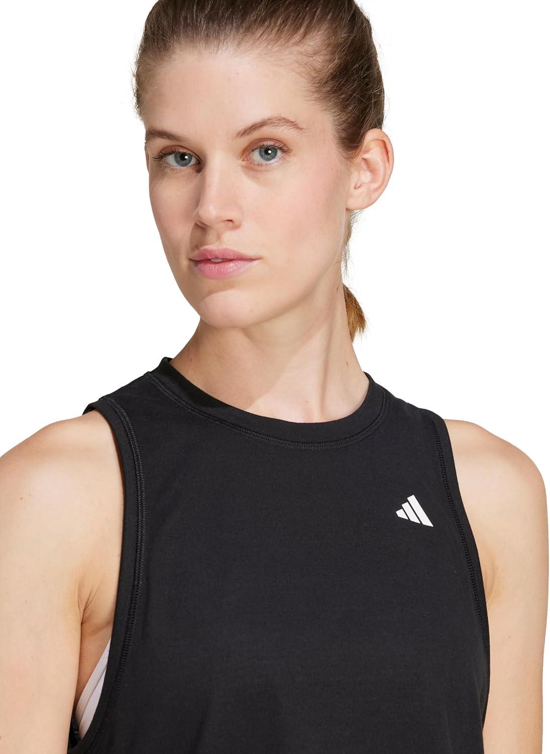 image:imageadidas Womens Train Essentials Boxy Tank TopBlack