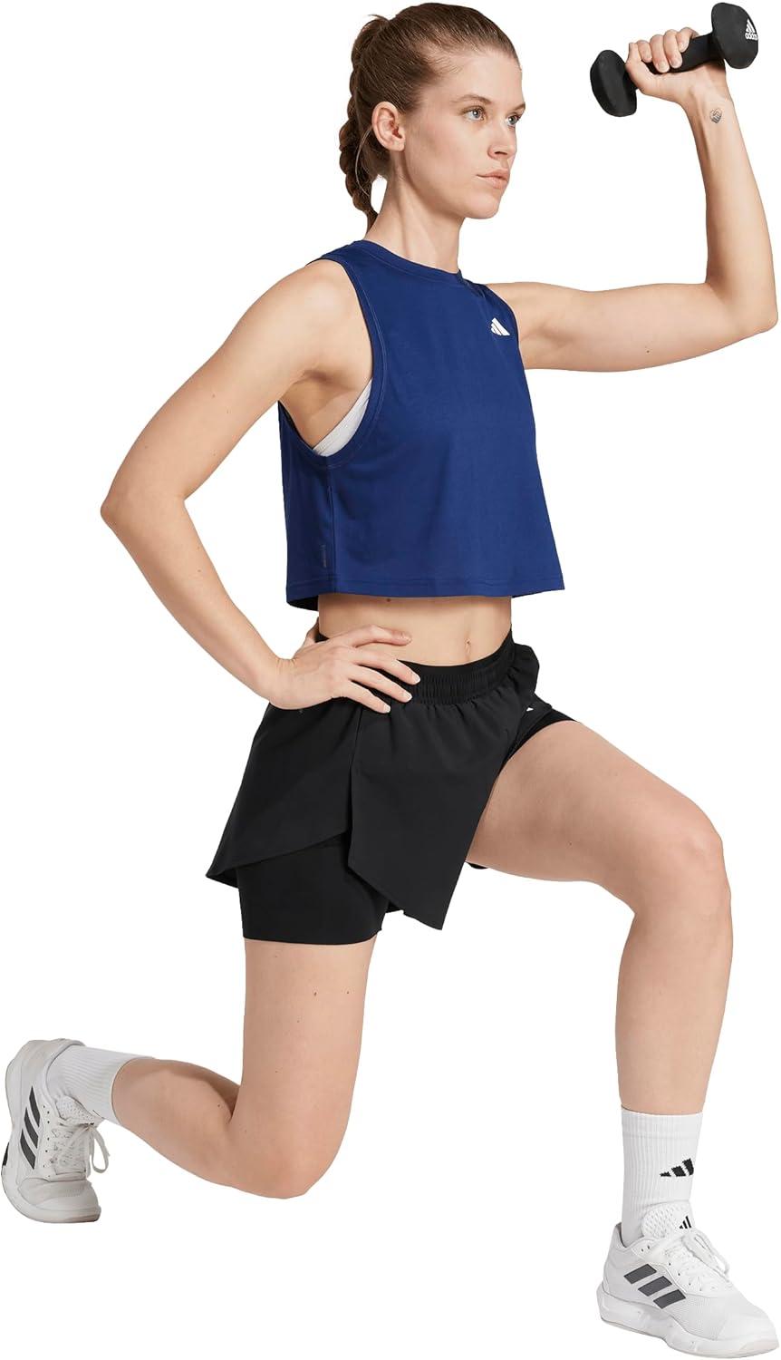 image:imageadidas Womens Train Essentials Boxy Tank TopDark Blue