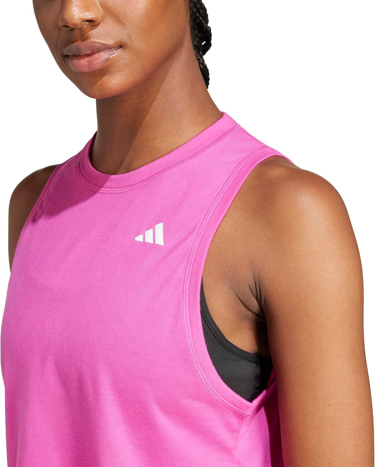image:imageadidas Womens Train Essentials Boxy Tank TopSemi Lucid Fuchsia