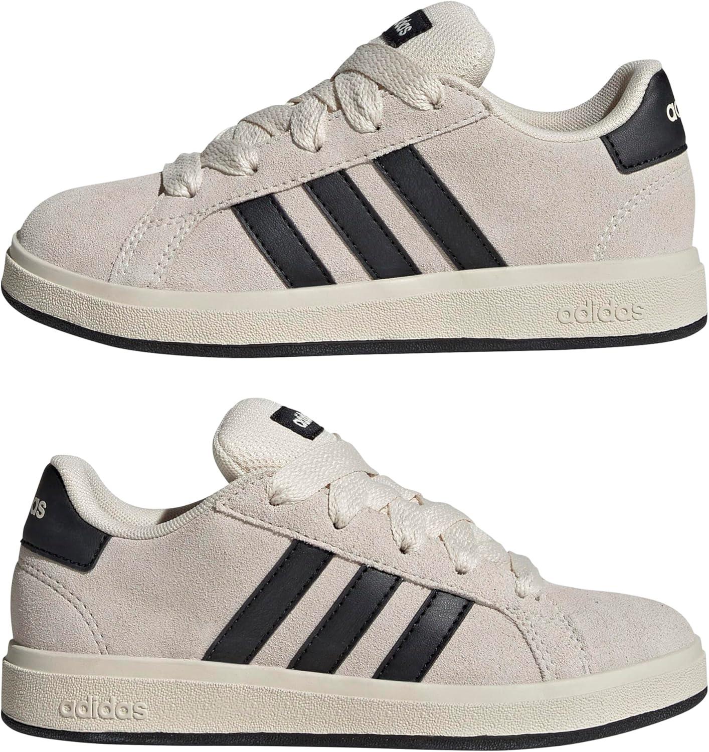 image:imageadidas unisexchild Grand Court 00s Little KidBig KidWonder WhiteBlackWhite