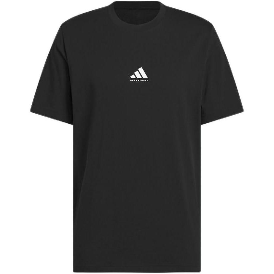 image:imageadidas Mens Basketball Foundation TShirtBlackWhite