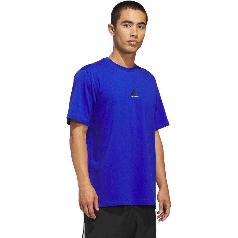 image:imageadidas Mens Basketball Foundation TShirtBold Blue