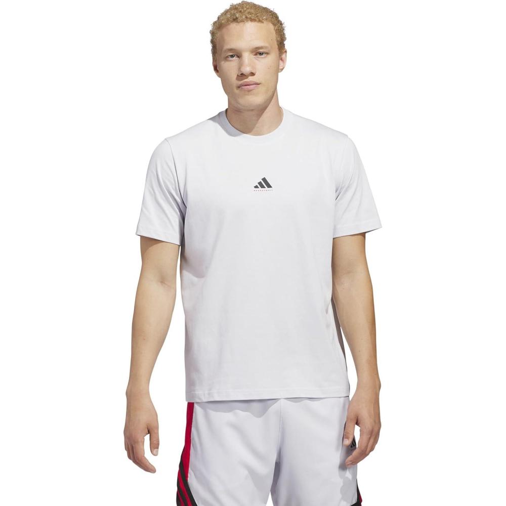 image:imageadidas Mens Basketball Foundation TShirtDash Grey