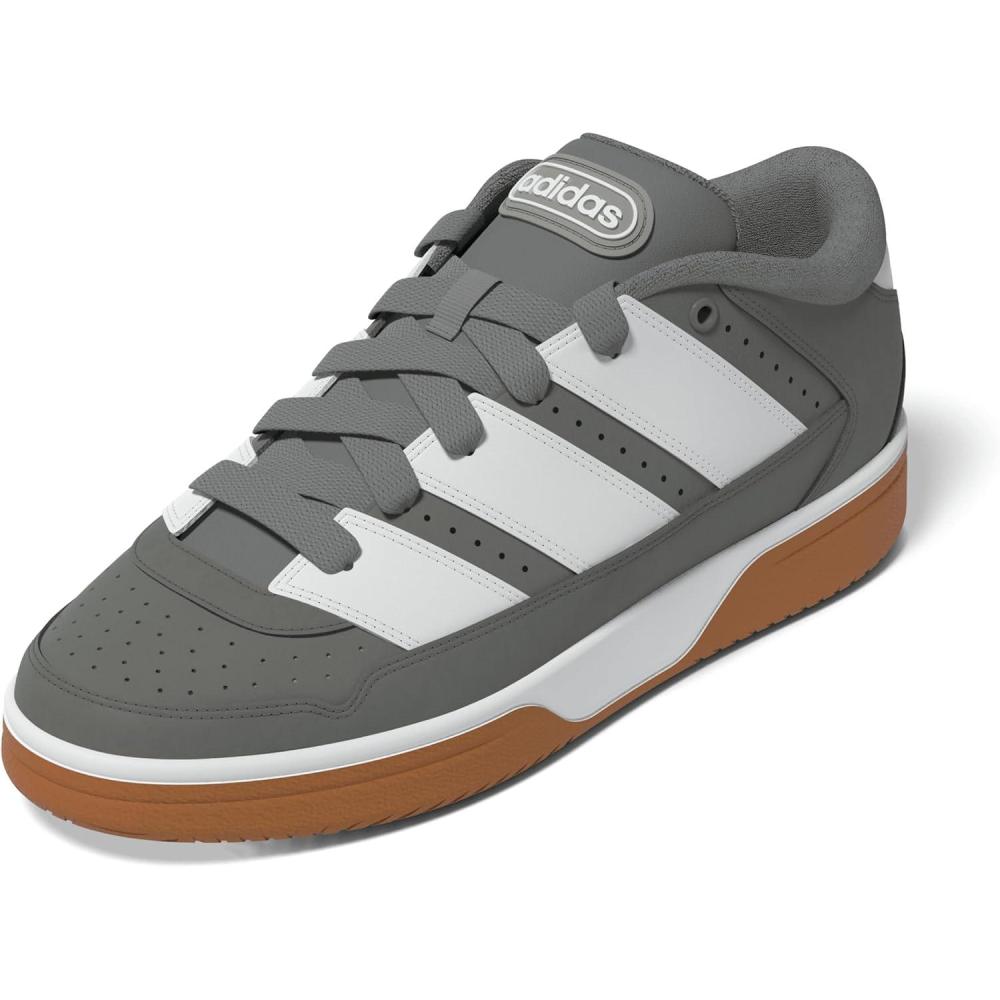 image:imageadidas Mens Break Start 2000 Lace Up Sneakers Shoes Casual  BlackSolid GreyWhiteGum