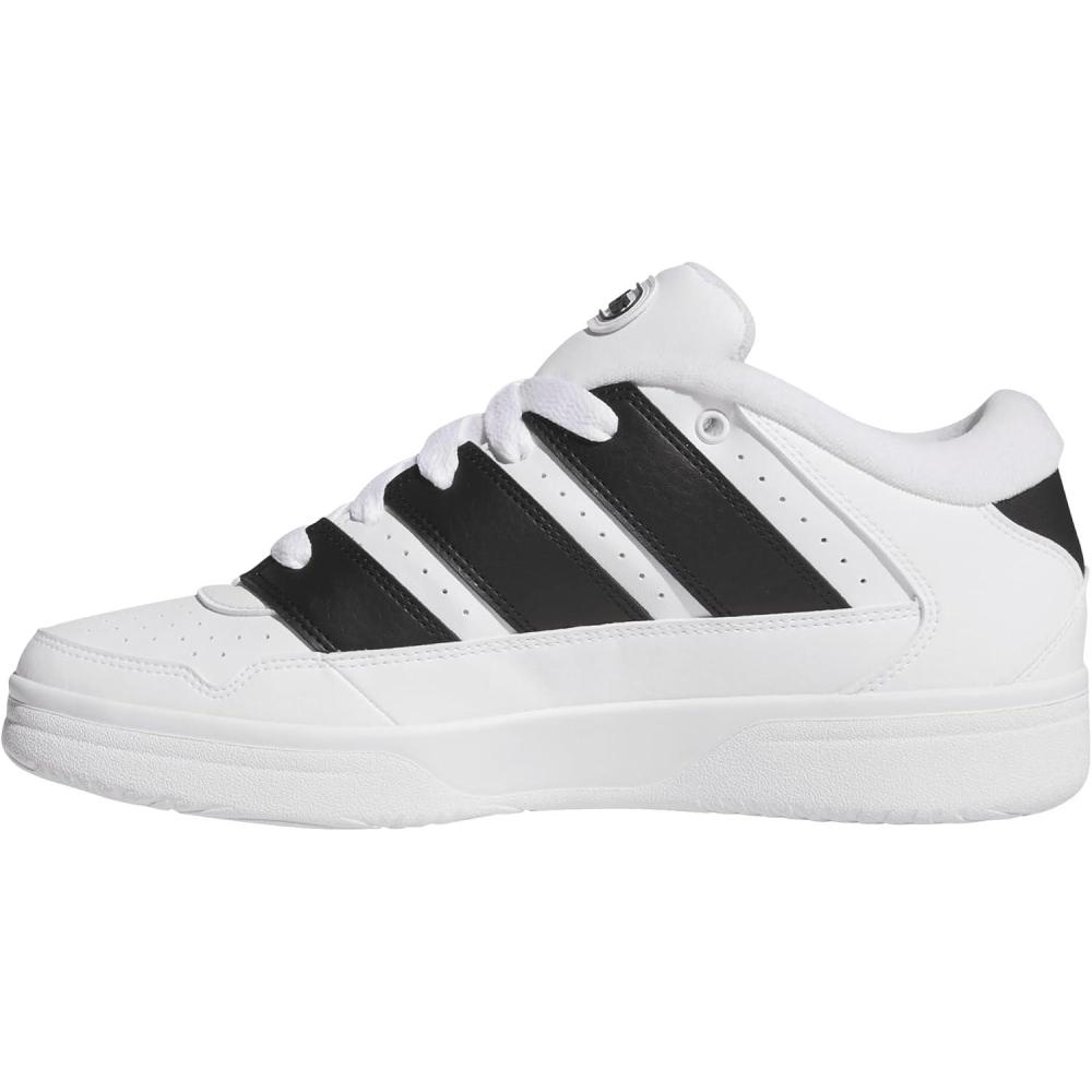 image:imageadidas Mens Break Start 2000 Lace Up Sneakers Shoes Casual  BlackWhiteBlackWhite