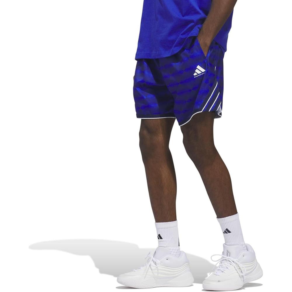 image:imageadidas Mens Crazy Lite All Over Printed ShortsBold Blue