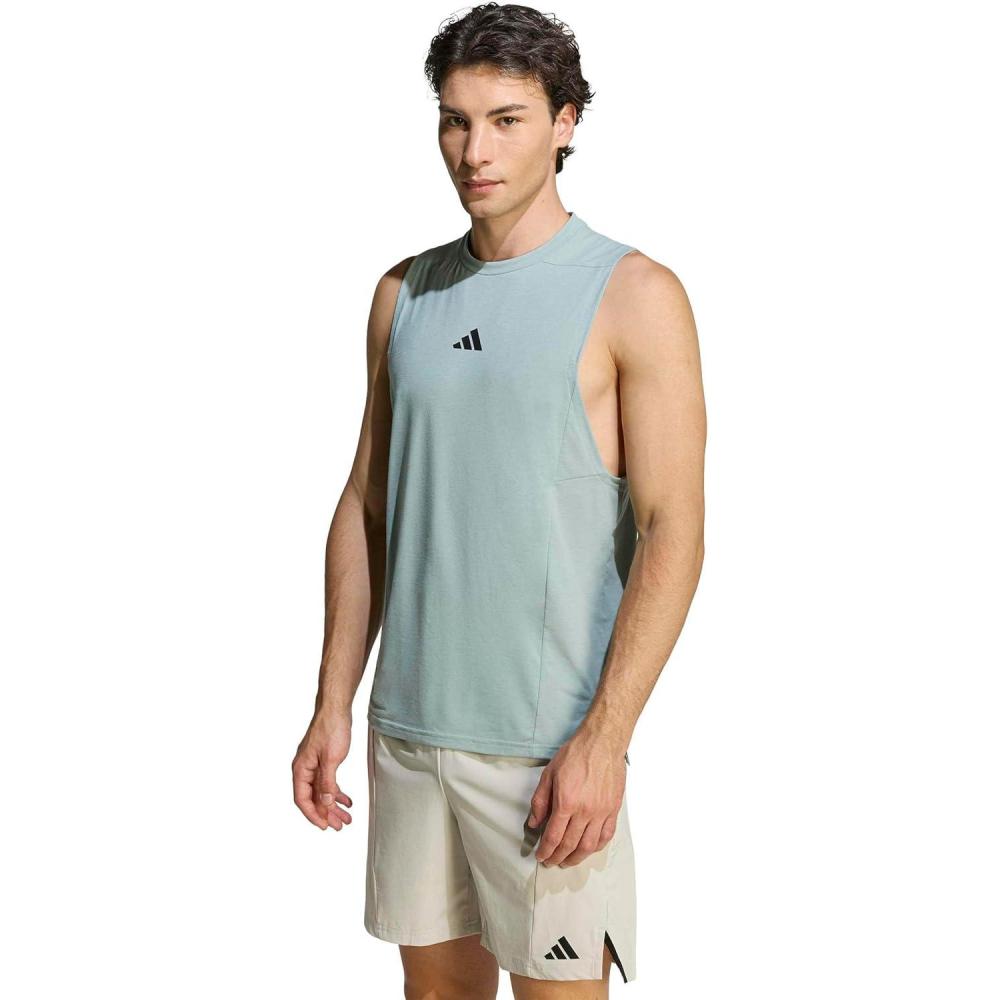 image:imageadidas Mens Designed for Training Workout Tank TopWonder Sage