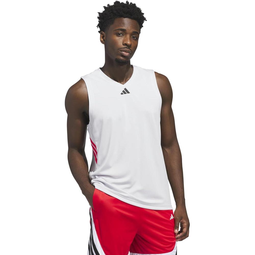 image:imageadidas Mens Pro Motion ShortsPure RubyWhite