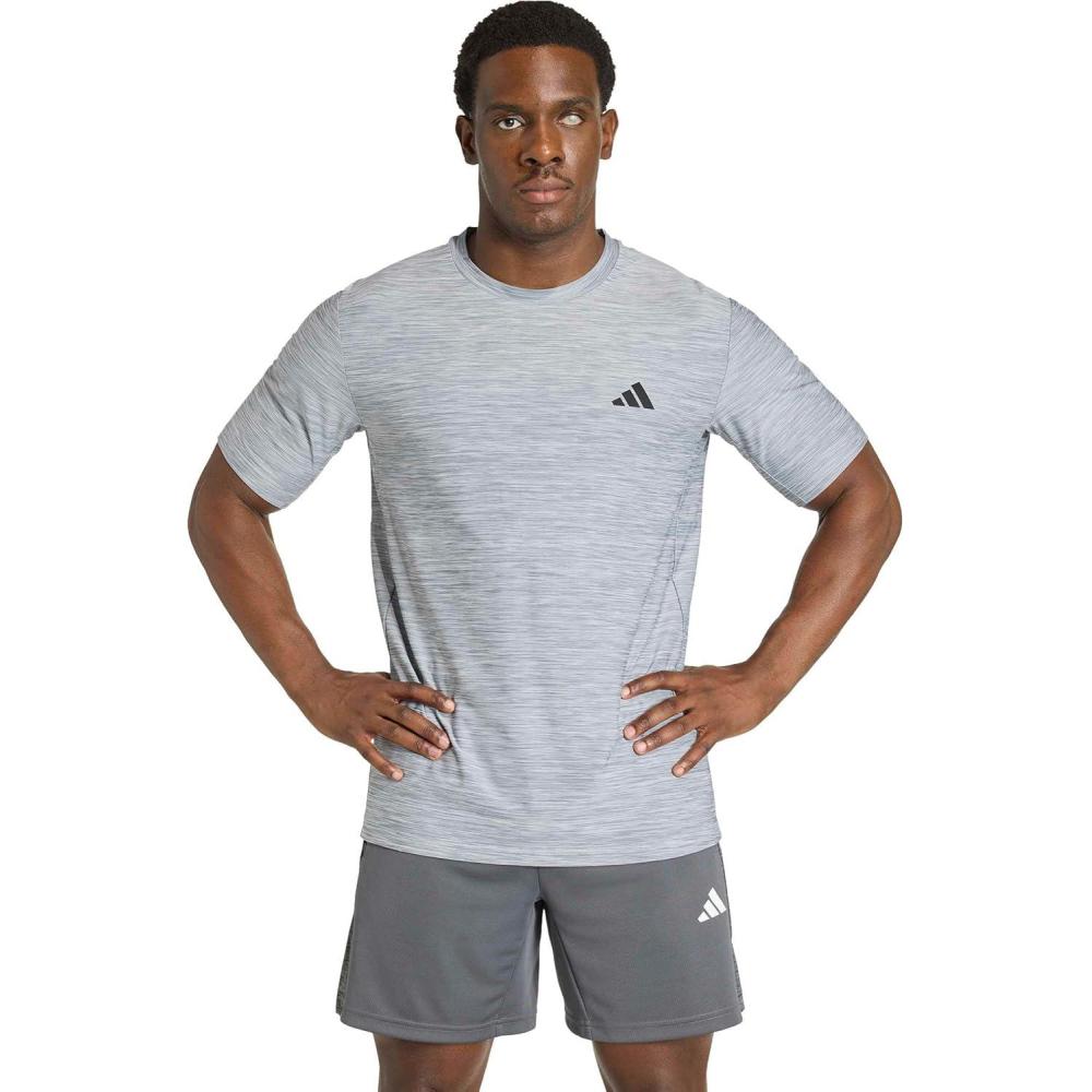 image:imageadidas Mens Workout Essentials Flex TShirtMedium Grey Heather