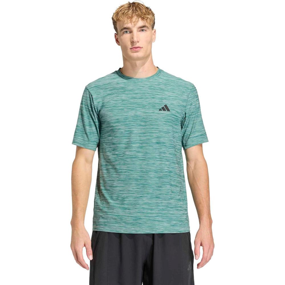 image:imageadidas Mens Workout Essentials Flex TShirtWonder Sage Melane