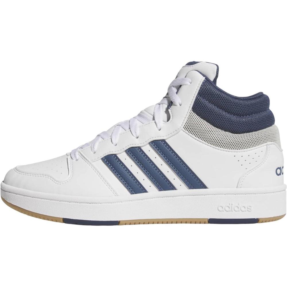 image:imageadidas Unisex Adult Hoops Classic Mid TopBlackBlackCarbon