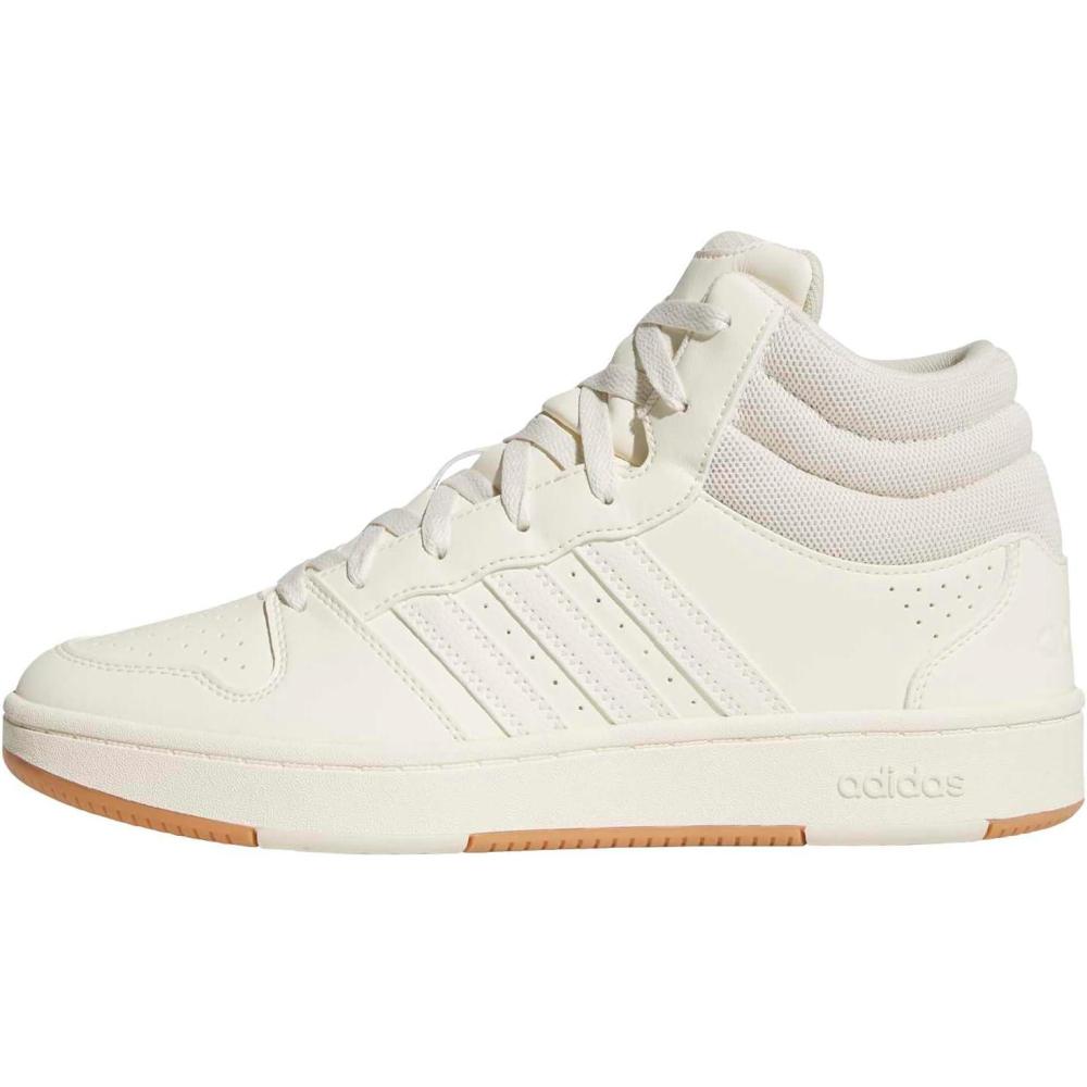 image:imageadidas Unisex Adult Hoops Classic Mid TopCream WhiteGum