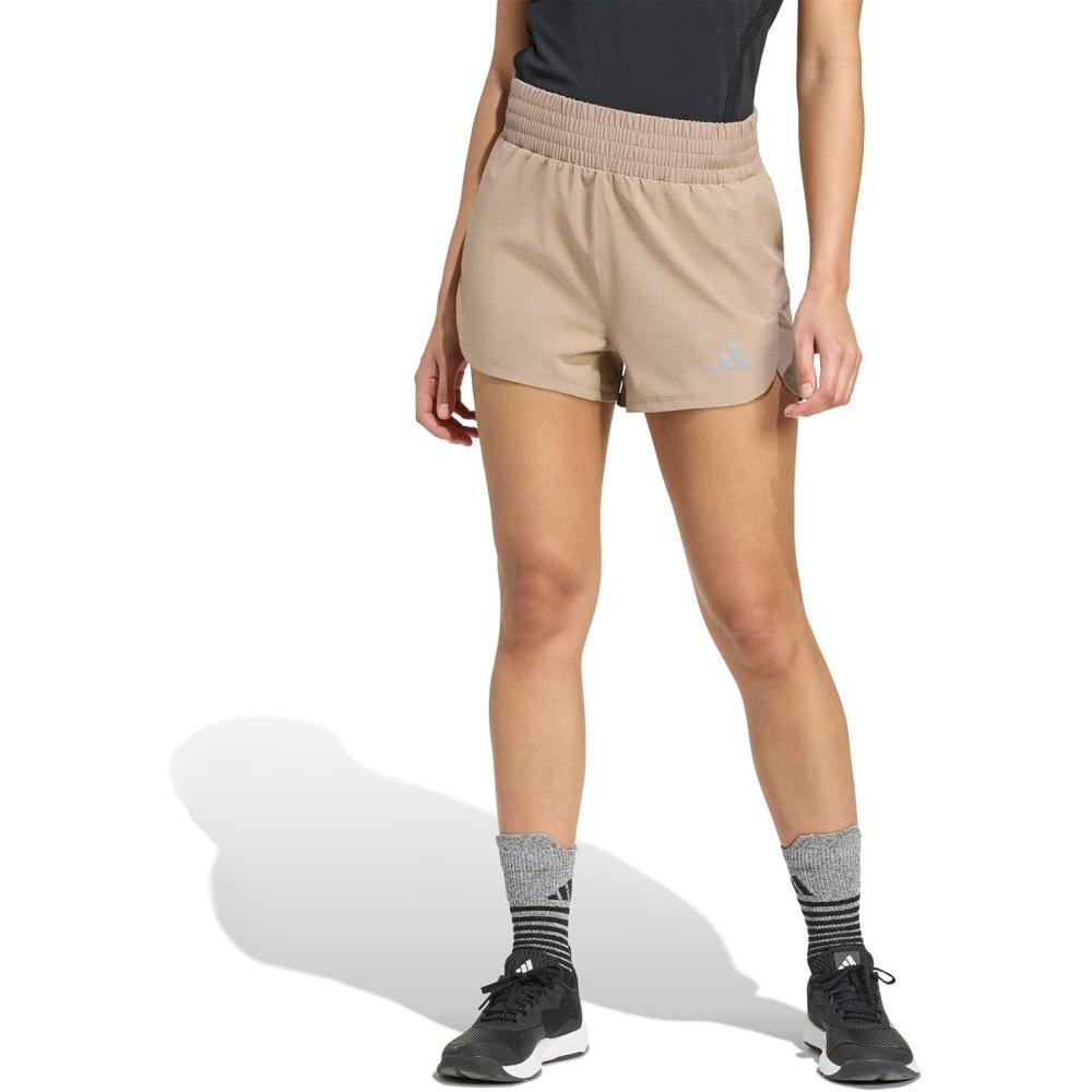 image:imageadidas Womens Racer Pacer Woven ShortsChalky Brown