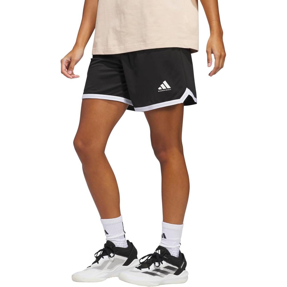 image:imageadidas Womens Select Mesh Basketball ShortsBlackWhite