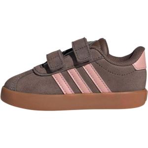 adidas Baby VL Court 3.0 Hook & Loop Shoe(Earth Strata/Semi Frozen Turbo/Amber Gum)