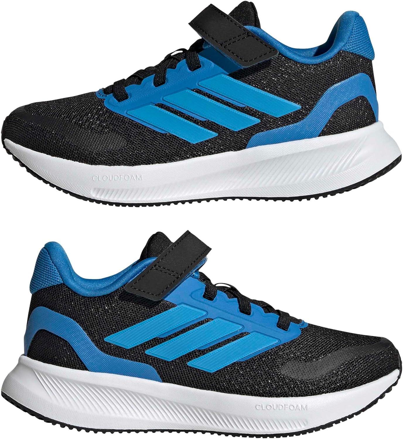 image:imageAdidas UnisexChild Run Falcon 5BlackLucid AquamarineLucid Ray Blue