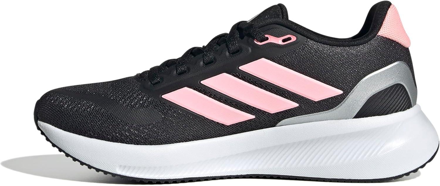 image:imageAdidas UnisexChild Run Falcon 5BlackPink SparkSilver Metallic