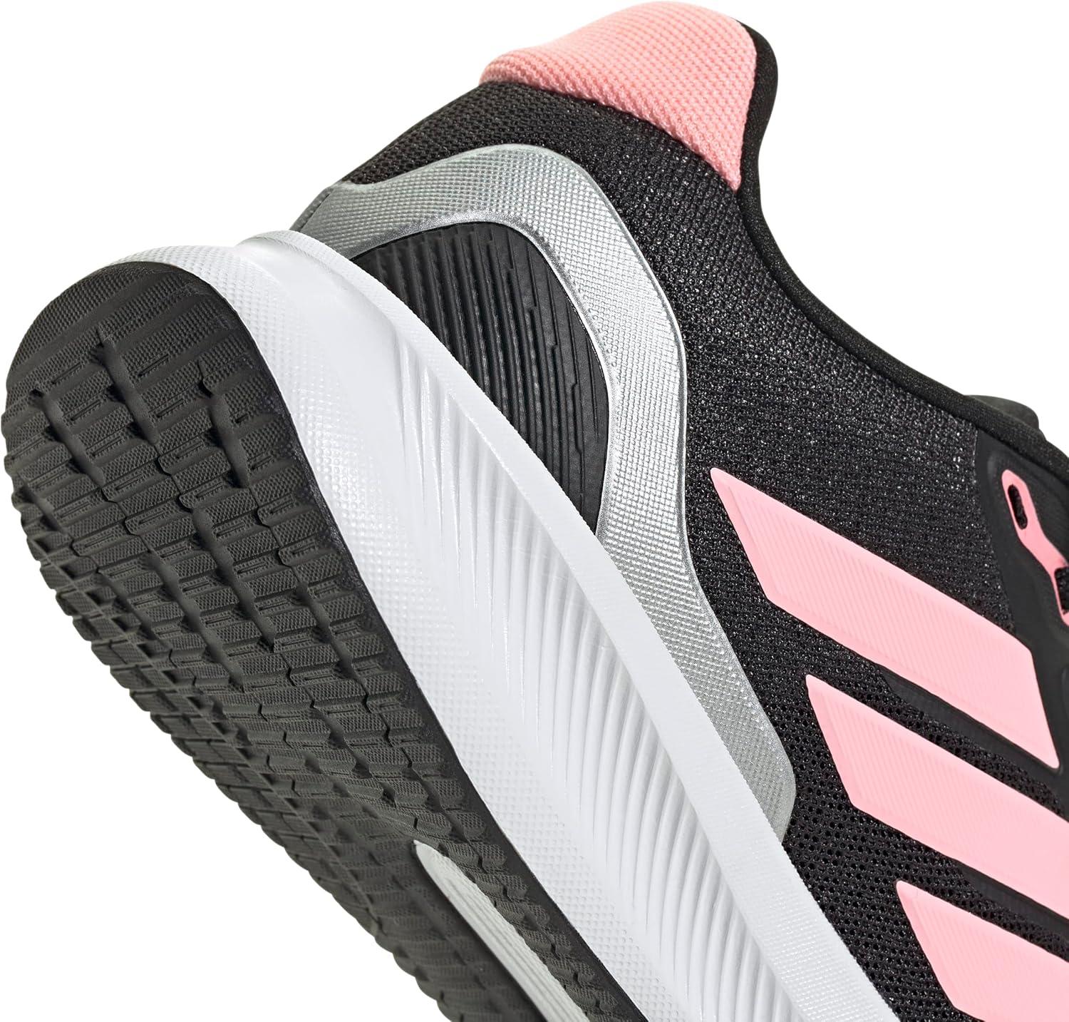 image:imageAdidas UnisexChild Run Falcon 5BlackPink SparkSilver Metallic