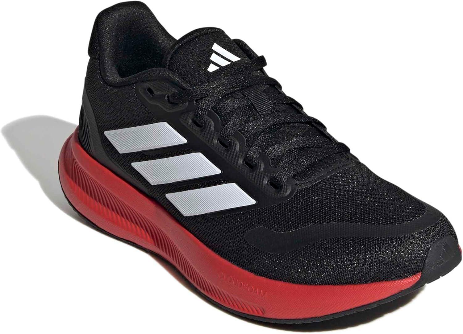 image:imageAdidas UnisexChild Run Falcon 5BlackWhiteBright Red