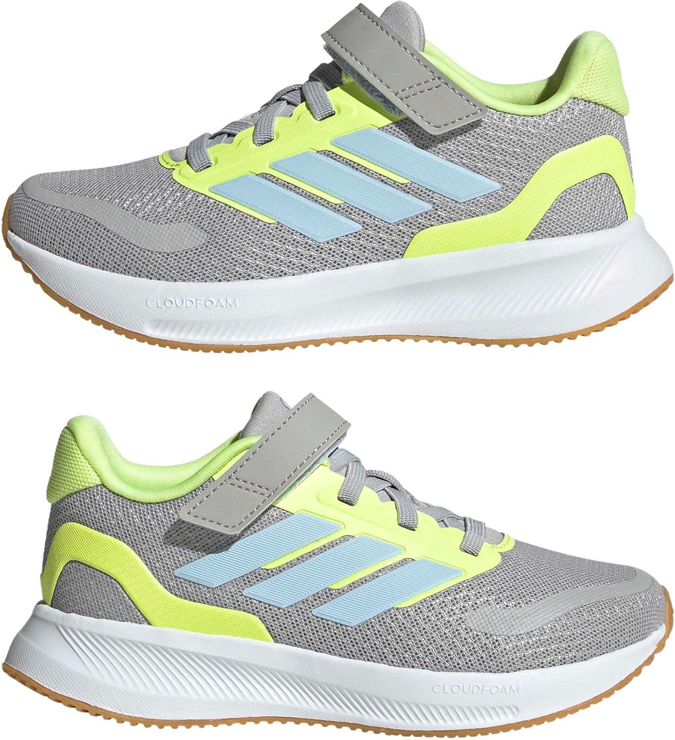 image:imageAdidas UnisexChild Run Falcon 5GreyCrystal SkyYellow