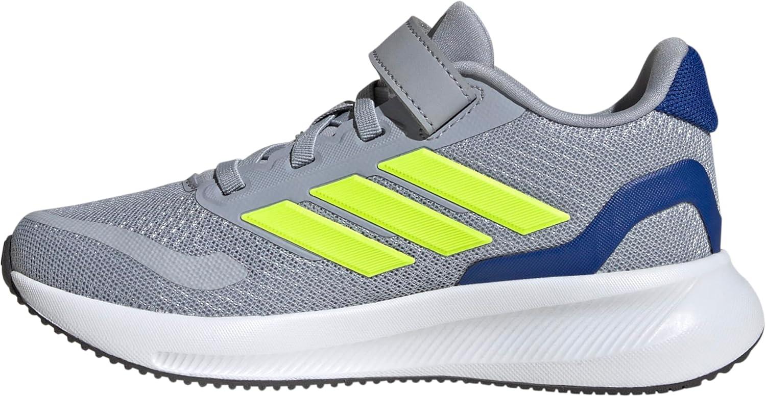 image:imageAdidas UnisexChild Run Falcon 5Halo SilverLucid LemonTeam Royal Blue