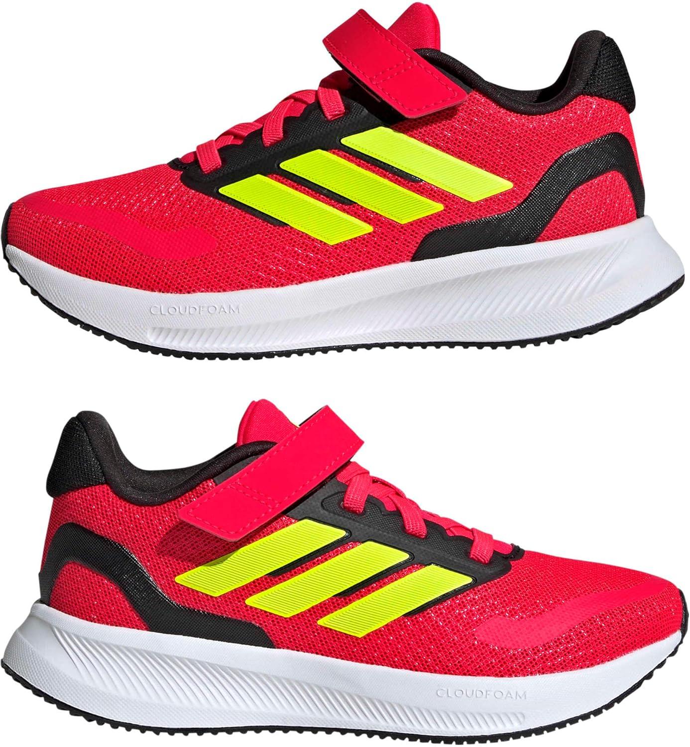 image:imageAdidas UnisexChild Run Falcon 5Lucid RedLucid LemonBlack