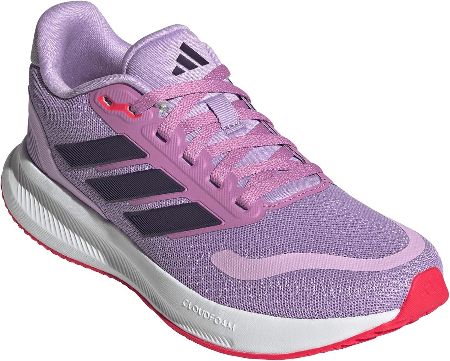 image:imageAdidas UnisexChild Run Falcon 5Powder PlumAurora PlumLucid Red