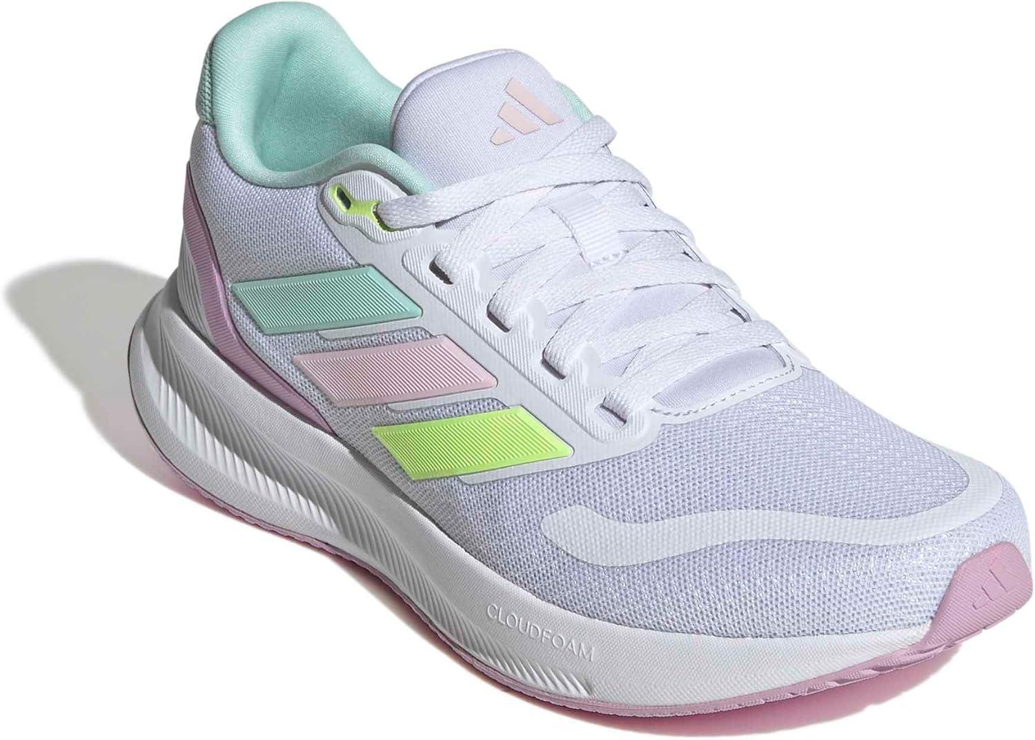 image:imageAdidas UnisexChild Run Falcon 5WhiteClear MintClear Pink