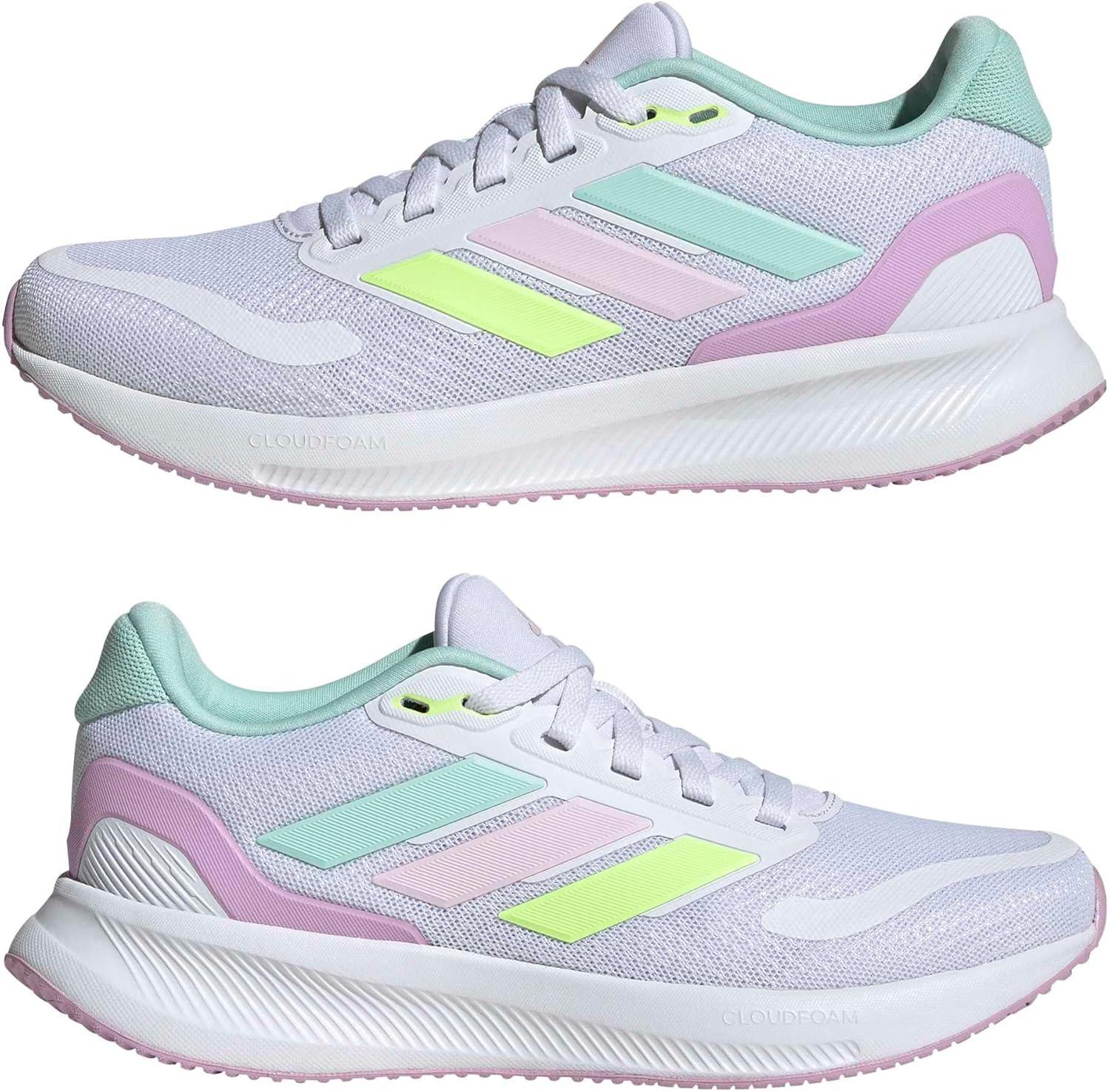 image:imageAdidas UnisexChild Run Falcon 5WhiteClear MintClear Pink