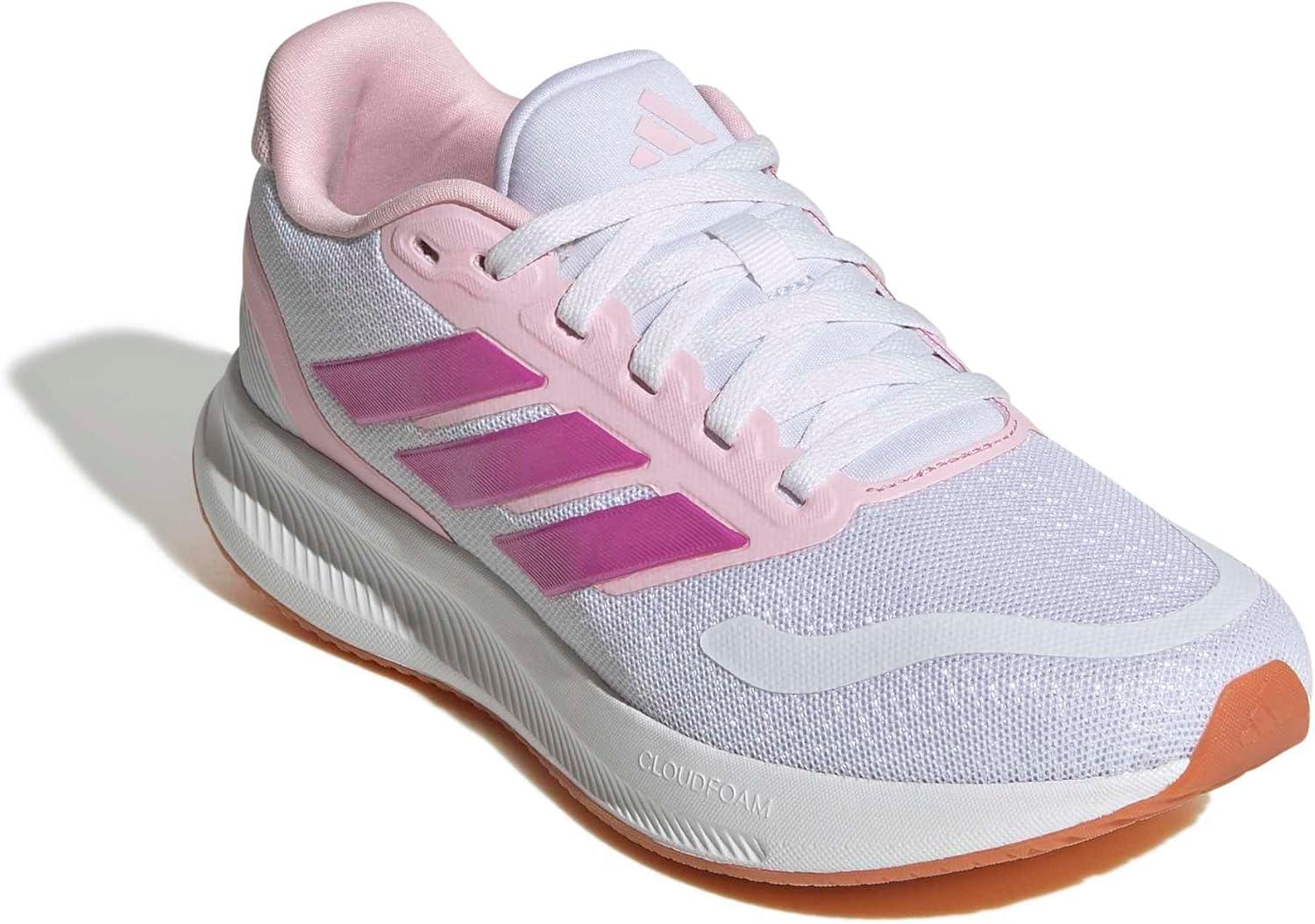image:imageAdidas UnisexChild Run Falcon 5WhiteClear PinkGum