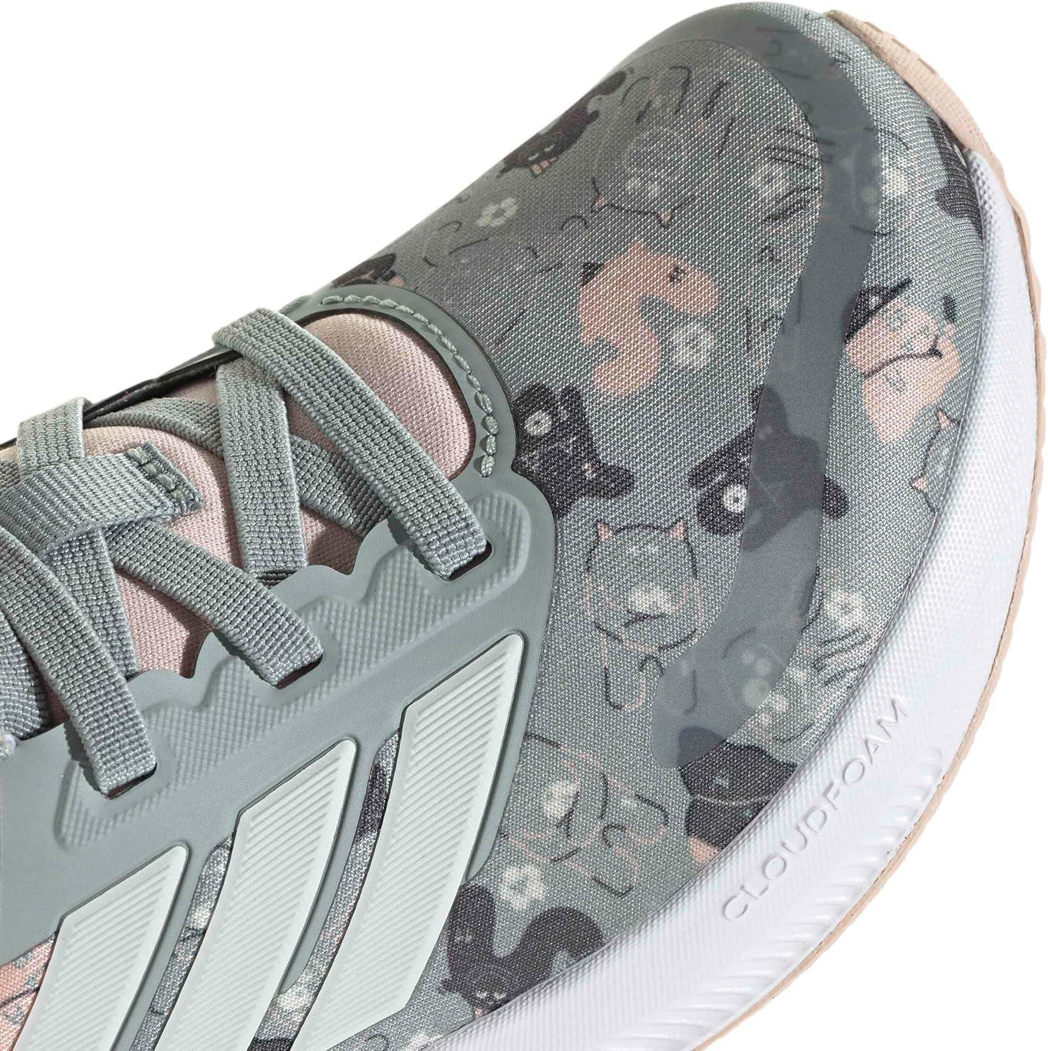 image:imageAdidas UnisexChild Run Falcon 5Wonder SageOff WhiteBlush Pink