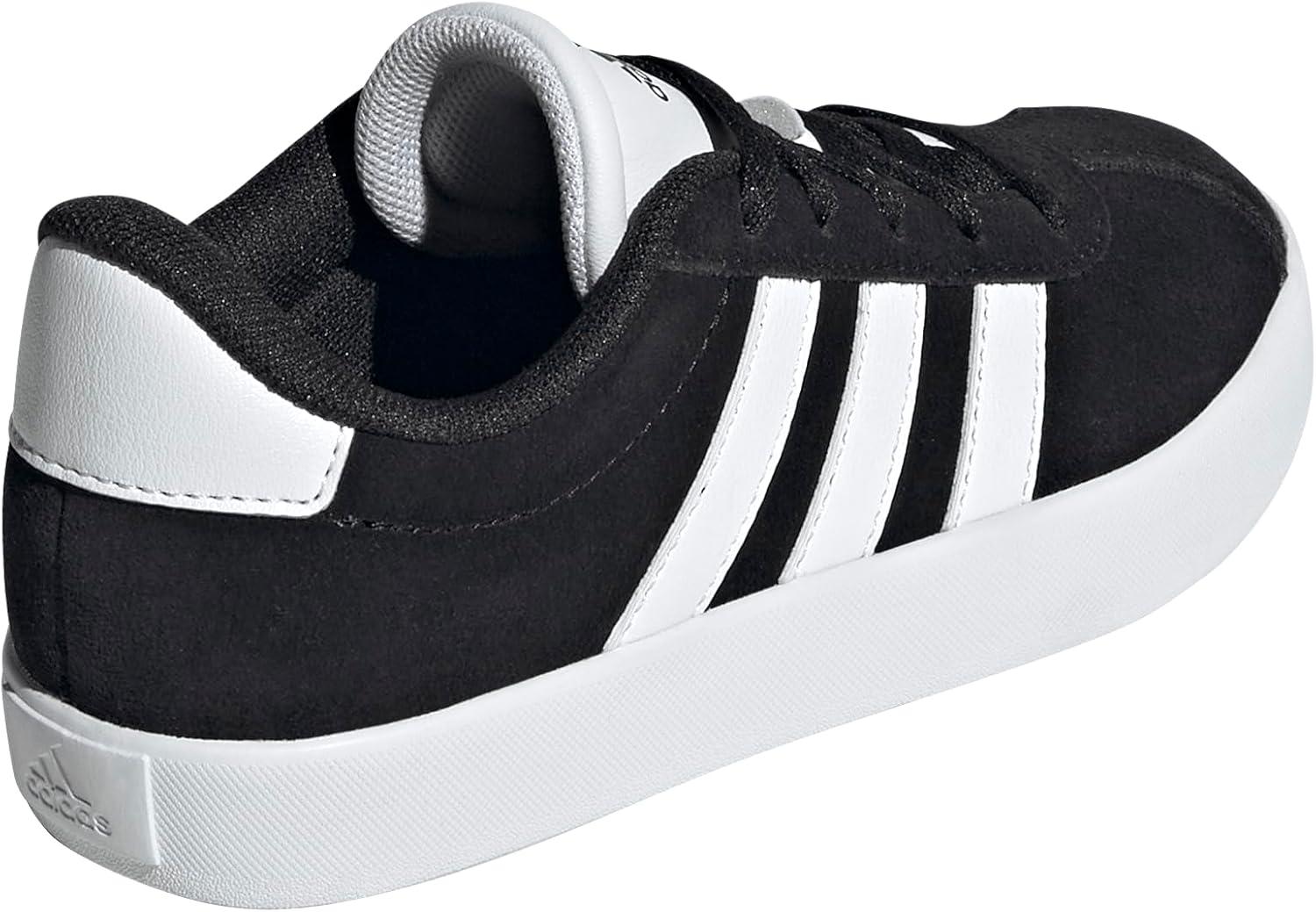 image:imageadidas Kids VL Court 30 ShoeBlackWhiteBlack