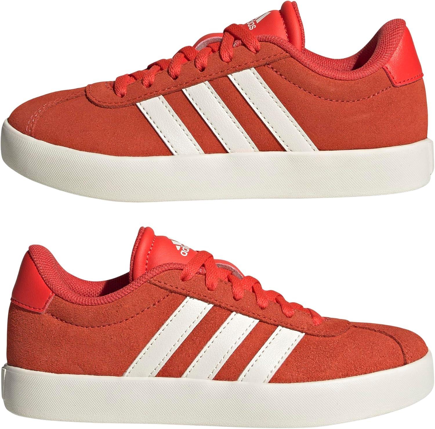 image:imageadidas Kids VL Court 30 ShoeBright RedWhiteOff White