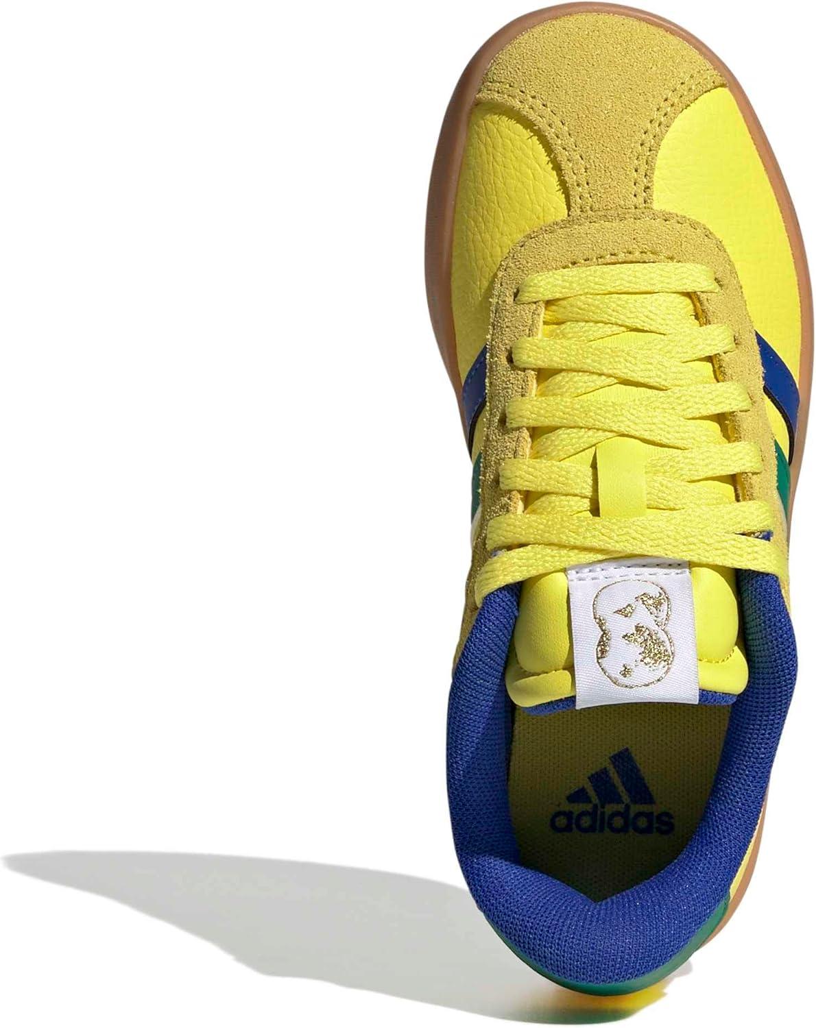 image:imageadidas Kids VL Court 30 ShoeBright YellowBold BlueGreen