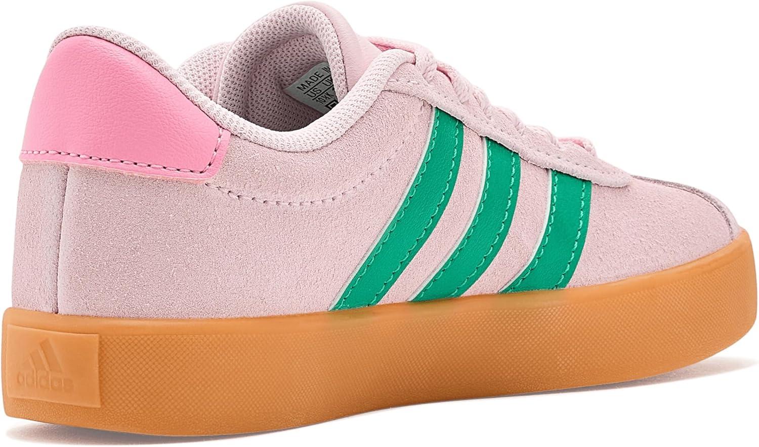 image:imageadidas Kids VL Court 30 ShoeClear PinkCourt GreenGum