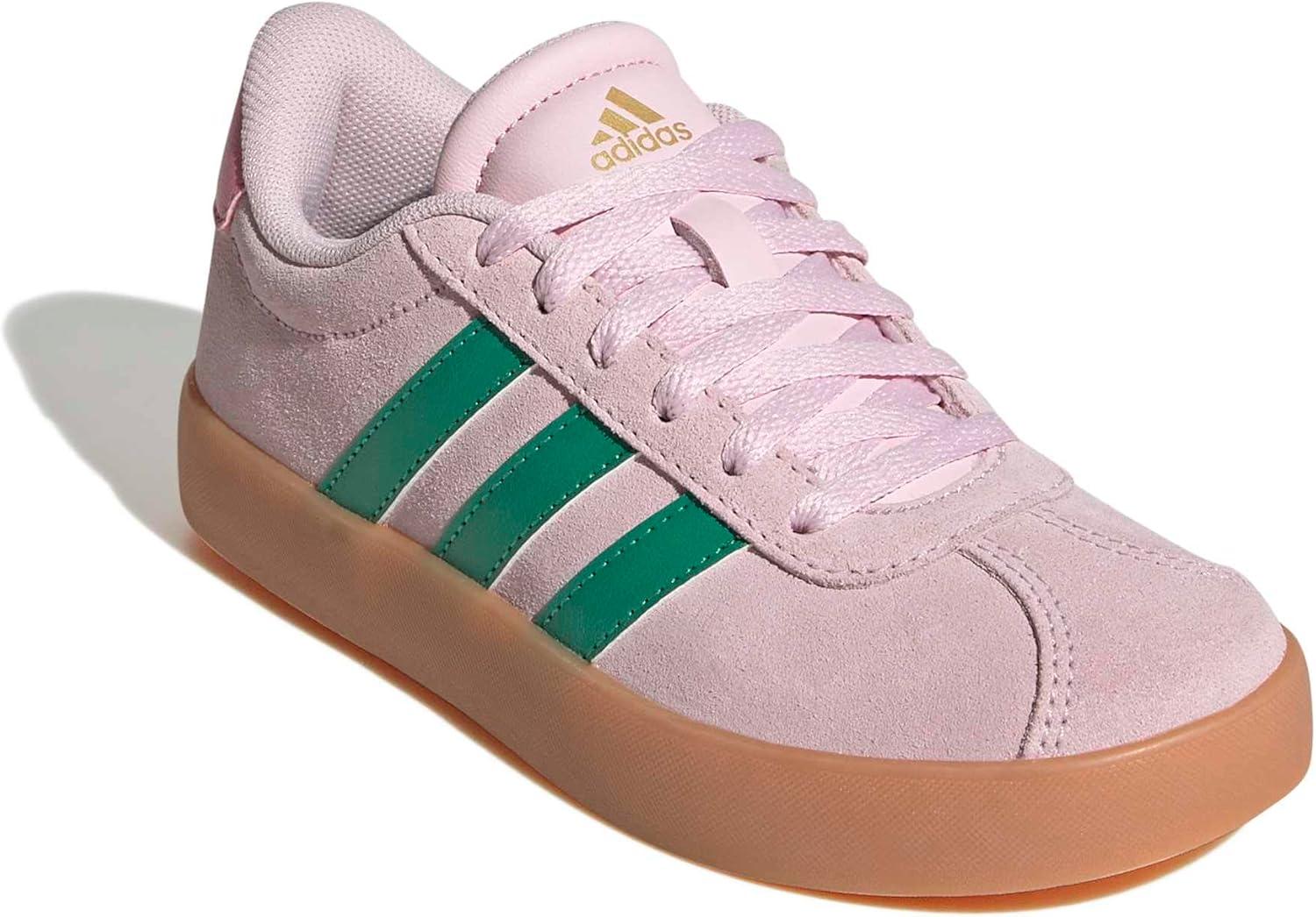 image:imageadidas Kids VL Court 30 ShoeClear PinkCourt GreenGum