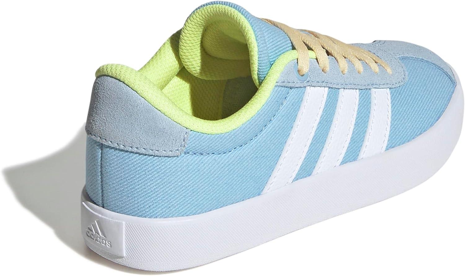 image:imageadidas Kids VL Court 30 ShoeClear SkyWhiteYellow