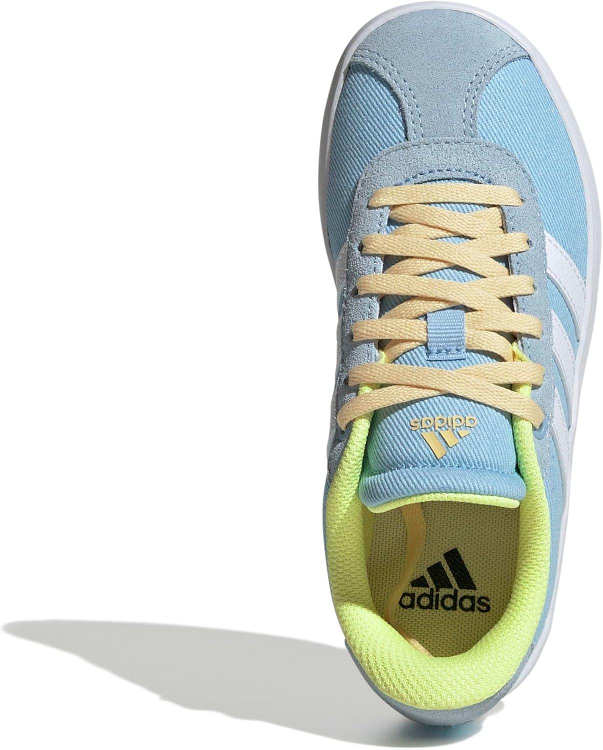 image:imageadidas Kids VL Court 30 ShoeClear SkyWhiteYellow
